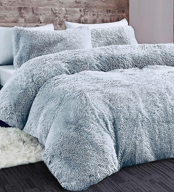 Long Pile Fur Duvet Cover Set